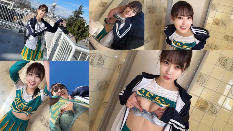 【天然美月】チア部のポニテ美少女の汗だく中出しセックスがエロすぎる