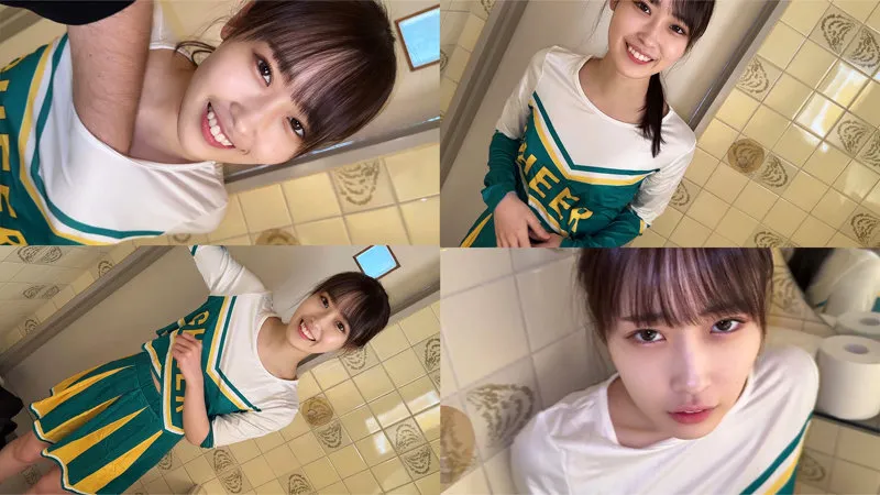 【天然美月】チア部のポニテ美少女の汗だく中出しセックスがエロすぎる